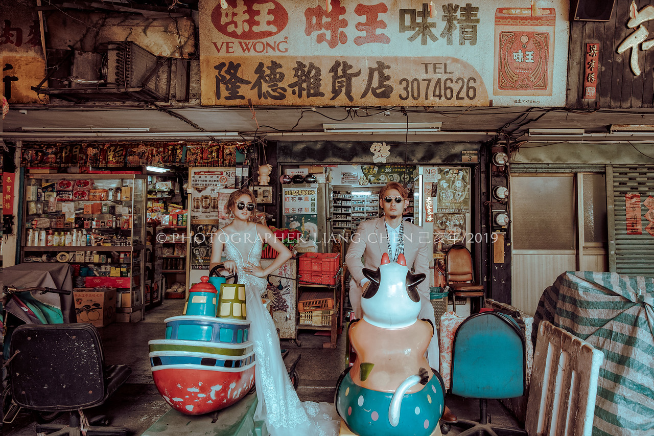《婚紗》Raina & Wilson / 棚內、水中婚紗、萬華柑仔店